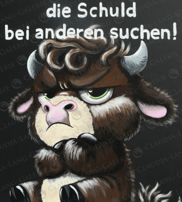 Der gute Luis wollte in seinem noch jungen Leben mehr als einmal mit seinem süßen Kopf durch die Wand. Dabei hat er es wirklich nicht leicht, als Büffel geboren im Sternzeichen Stier, was soll man da noch sagen...!? Und vielleicht hat er ja nicht ganz Unrecht, denn bei aller Liebe zur Selbstkritik, aber nicht ALLES liegt IMMER an einem selbst.